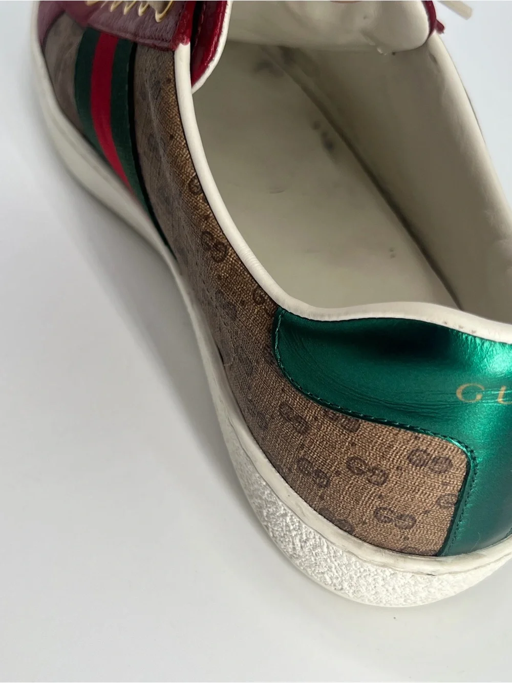 GUCCI X DORAEMON GG Monogram Canvas Sneakers Size 6 US